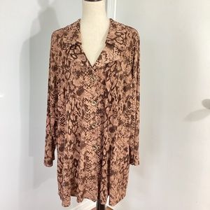 SIMONTON Says designed by George Simonton Plus 3X JACKET BROWN REPTILE LUREX